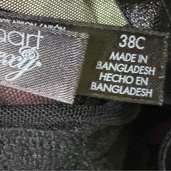 Black Sequin Women's Bra - Picture 7 of 8